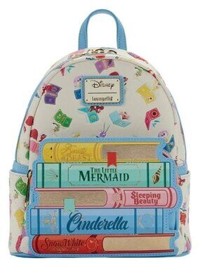 Loungefly Disney Princess Books Mini Backpack Princesses Book Classics Bag New